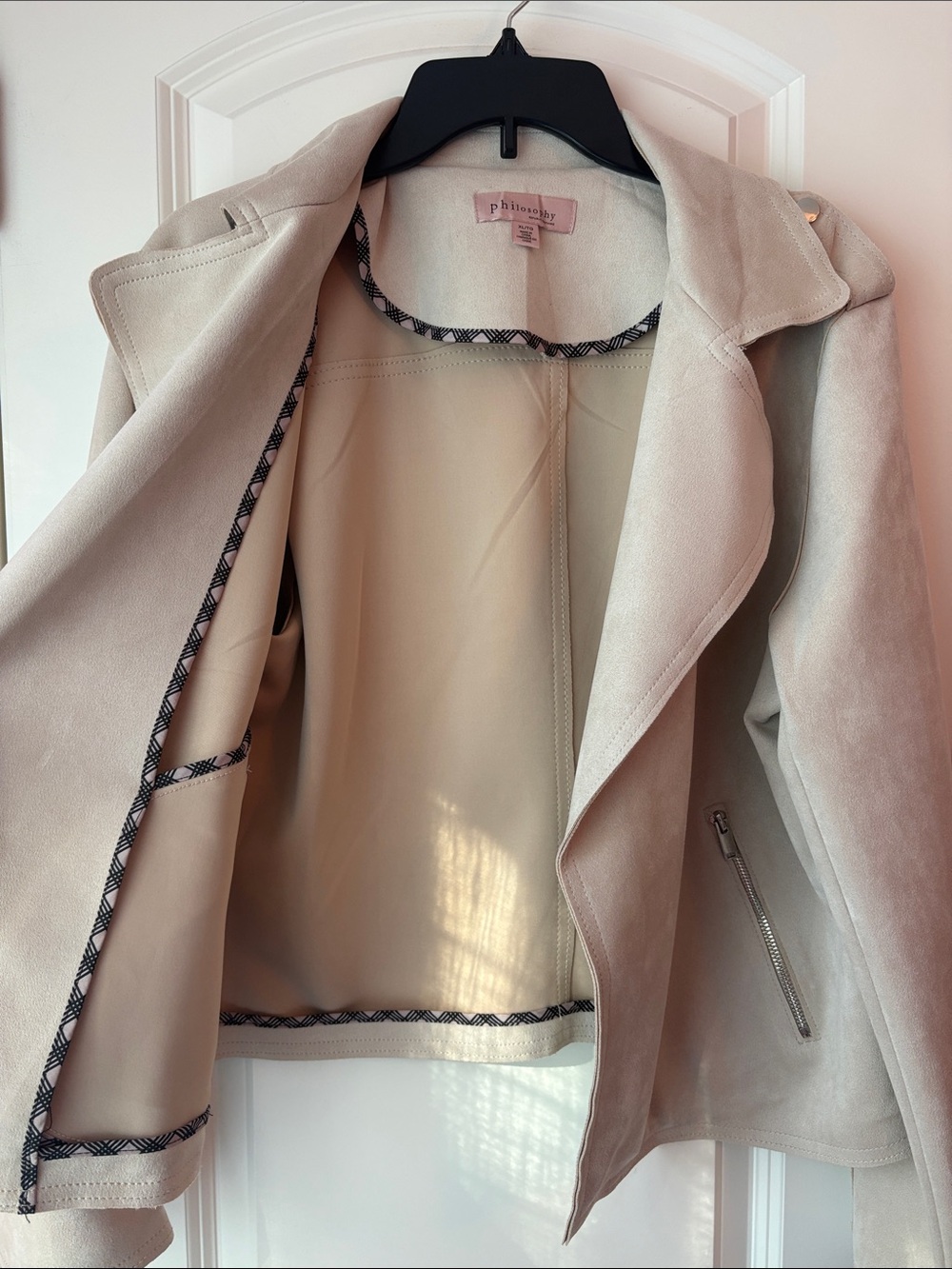 Philosophy Republic Clothing Faux Suede Moto Jacket XL - Picture 7 of 10